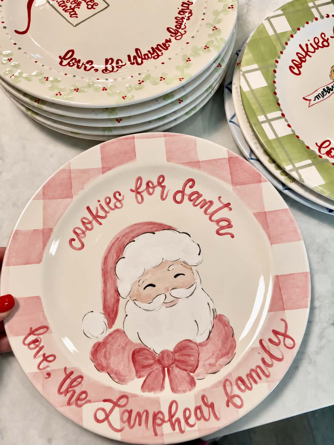 Classic Santa Cookie Plate
