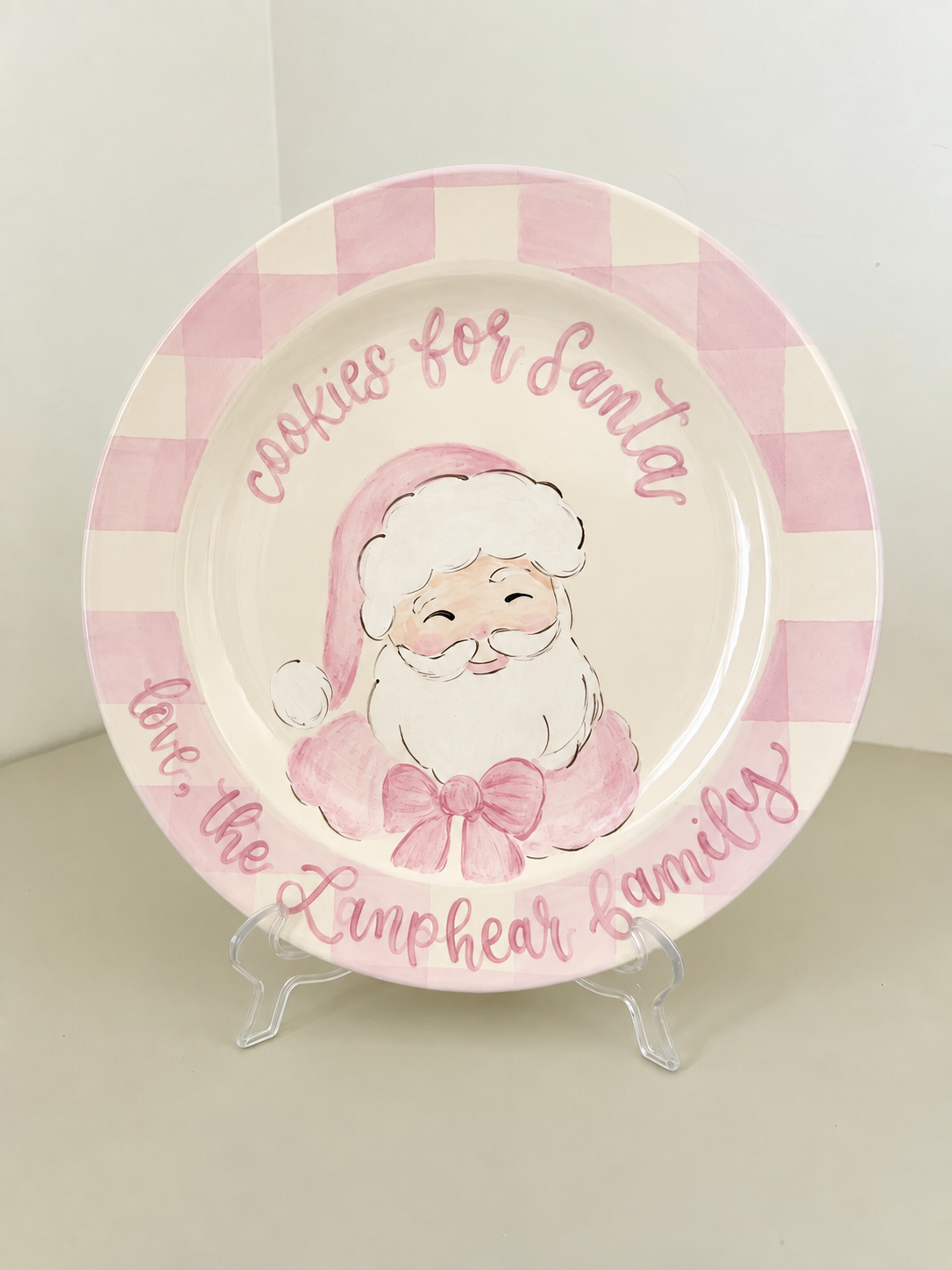 Classic Santa Cookie Plate