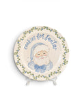 Classic Santa cookie Plate with Greenery