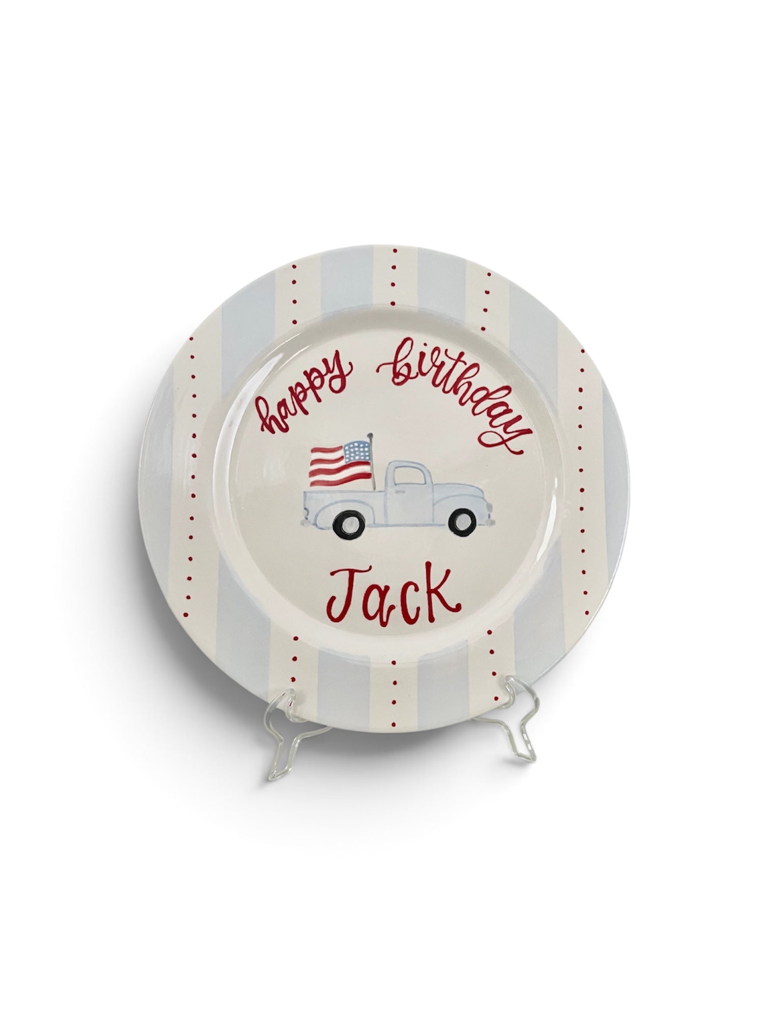 10" All American Birthday Plate