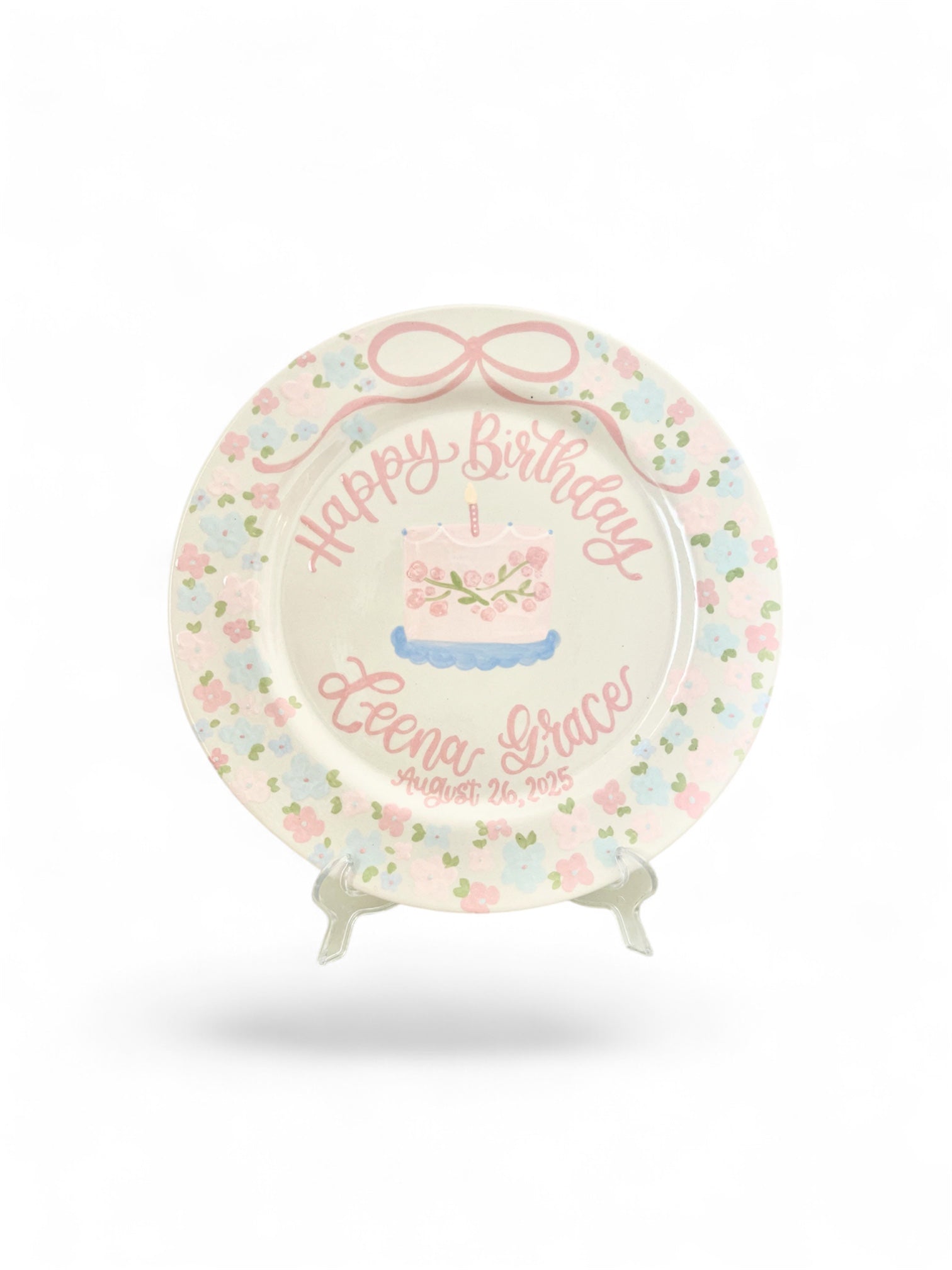 10" Flower Power Birthday Plate